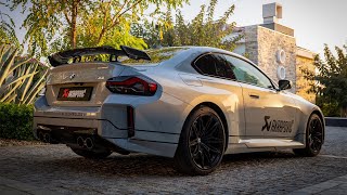 BMW M2 Coupé (G87) with an Akrapovič exhaust system