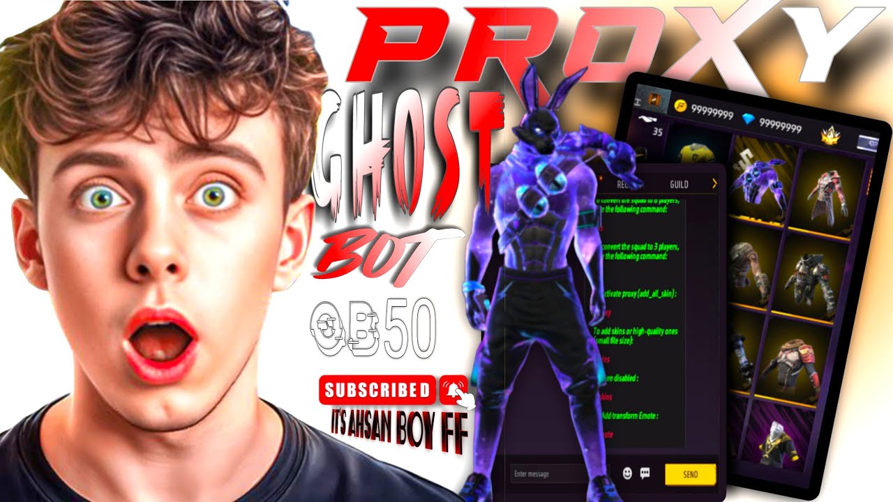 🔥 GHOST BOT PROXY SERVER 😱 | Unlock Rare Items in Free Fire ✅ 