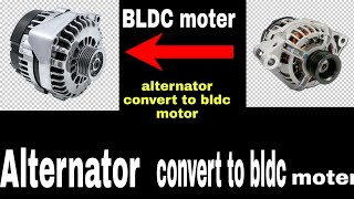 Alternator convert to bldc motor Hindi details connection and fitting 300 watt controller