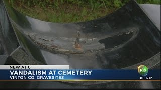 Vandalism at cemetery