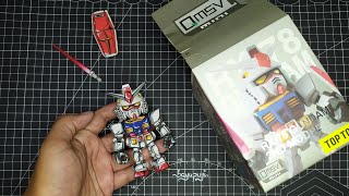Quick Review QMSV Mini RX-78 Gundam 2nd Model with Beam Saber painted in anime style
