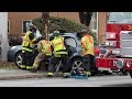 Major Vehicle Accident with Entrapment and Rescue! (Jaws of Life used)