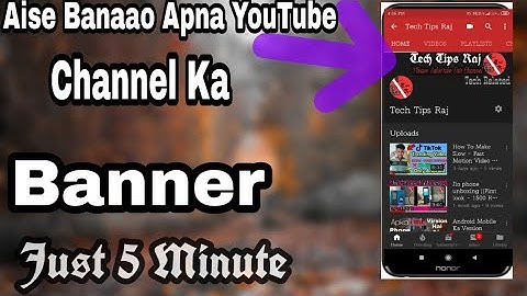 How To Make A Professional Banner For YouTube Channel || Only 5 Minute