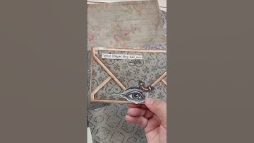 Tim Holtz Halloween Envelope @timholtz @ranger_ink #timholtz #diy #handmade #envelope