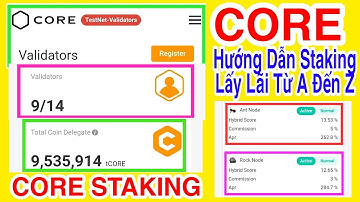 CORE GỬI STAKING LẤY LÃI HÀNG NGÀY TRÊN VÍ METAMASK KHI MAINNET + NHỮNG ĐIỀU PHẢI BIẾT | Kiếm Tiền
