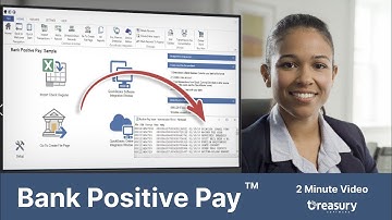 How do I create a Positive Pay file from QuickBooks or Excel?