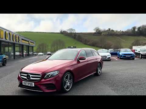 Mercedes E220d AMG Line Premium Estate Diesel with panoramic glass sunroof for sale at Castle Motors