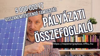 Napenergia Plusz Program / Napelem és tároló pályázat 2024