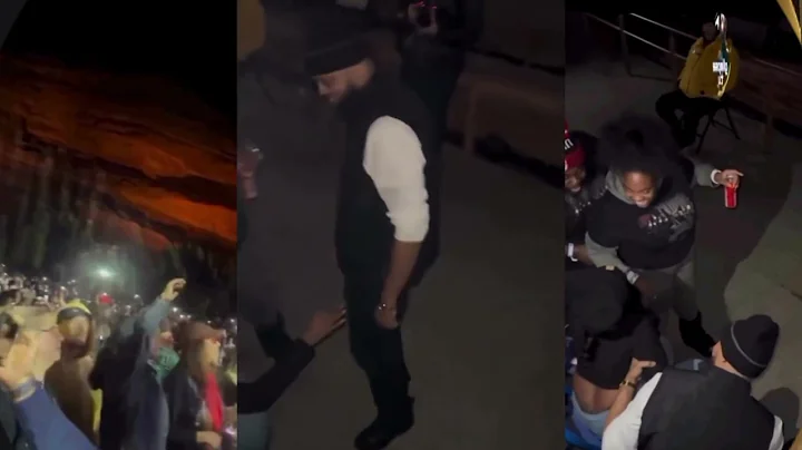 Moment Burna Boy Asks Fan to Take Sleeping Girlfriend Home During Denver Show