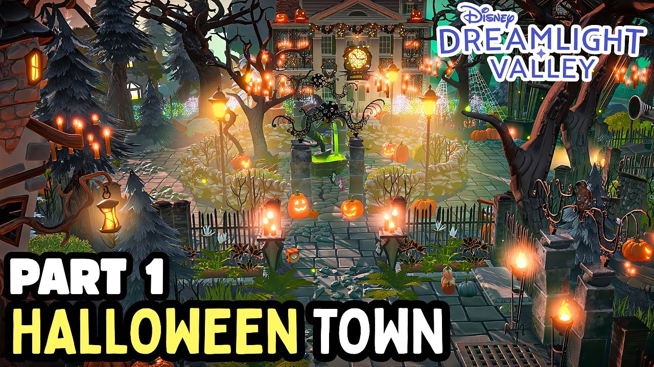 Кошмар перед Рождеством. Город Хэллоуина. Часть 1. Скоростное строительство. Disney Dreamlight Va...
