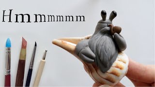 Hermit Crab in Seashell - Polymer Clay Sculpting Tutorial
