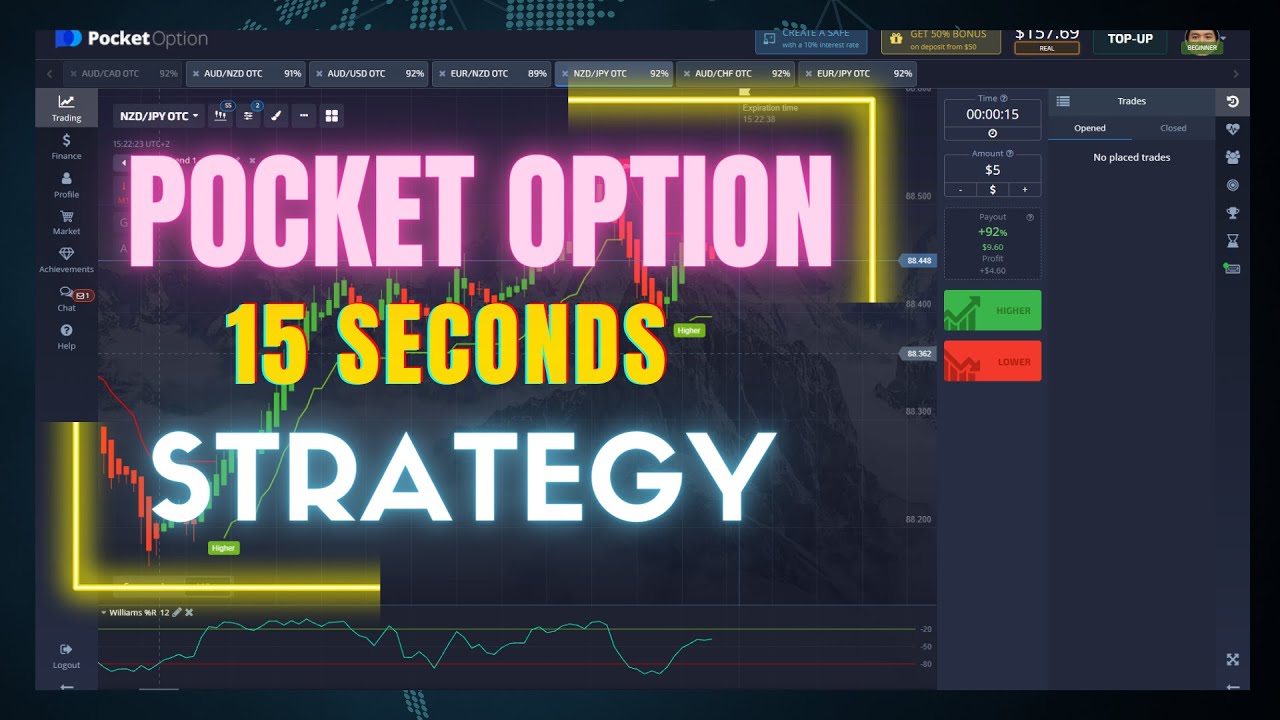 ONLY 2 INDICATORS 15 Seconds Strategy Pocket Option YouTube