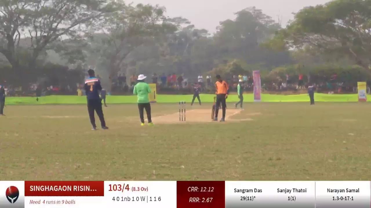 Live Cricket Match JUANIA PITCH SMASHER vs SINGHAGAON RISING STARS