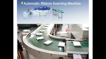 #HXCP HX2000 Book Block Ribbon Inserting Machine connects with hardcover book production line
