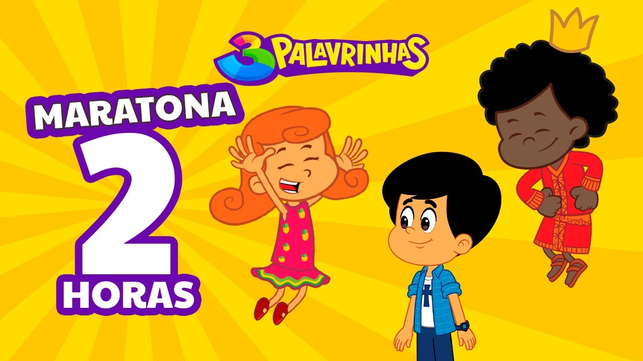 3 Palavrinhas - Maratona de 2H de Diversão! | Louvor e Desenho Animado Infantil