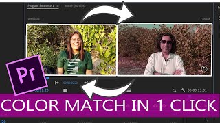 How to Color Match multiple clips in 1 click in Adobe Premiere Pro! Urdu/Hindi Tutorial w/Eng Subs
