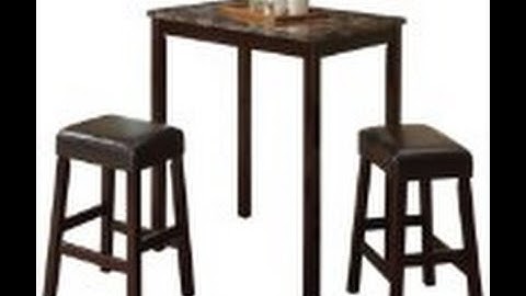 acme furniture 70540 idris 3 piece counter height dining set with backless stools