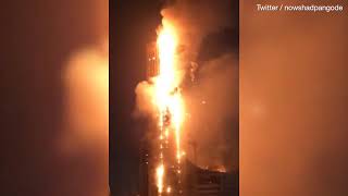Fire devastates residential skyscraper in UAE city of Sharjah
