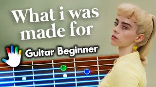 What Was I Made For? Guitar Lessons for Beginner Billie Eilish Tutorial | How To Play Chords