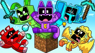 SKYBLOCK SMILING CRITTERS in MINECRAFT?! Poppy Playtime 3 Animation screenshot 2