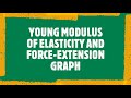 Young Modulus of Elasticity and Force-Extension Graph #stress #strain #gradientofforceextensiongraph