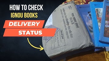 How to check IGNOU Books /study material delivery status