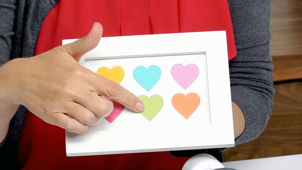 How to Create a Dotted Heart in Frame with Stephanie Barnard - Sizzix