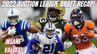 10-team, Superflex, Auction Draft Recap! SO MANY AMAZING VALUE PICKS! FANTASY FOOTBALL 2022