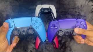 PS5 Starlight Blue & Galactic Purple Dualsense Unboxing - Galaxy Collection
