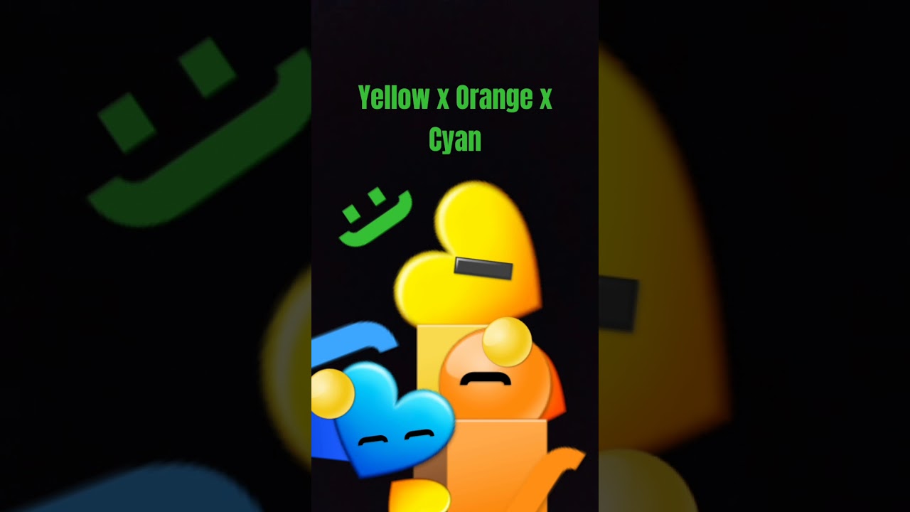 💖💖💖Cyan x Yellow x Orange💖💖💖🥰🥰🥰🥰✅✅✅💙🧡💛