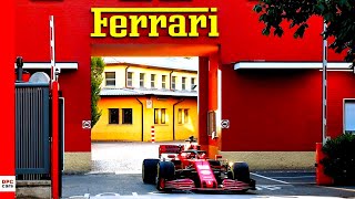 Charles Leclerc Drives Ferrari SF1000 F1 Car Through Maranello