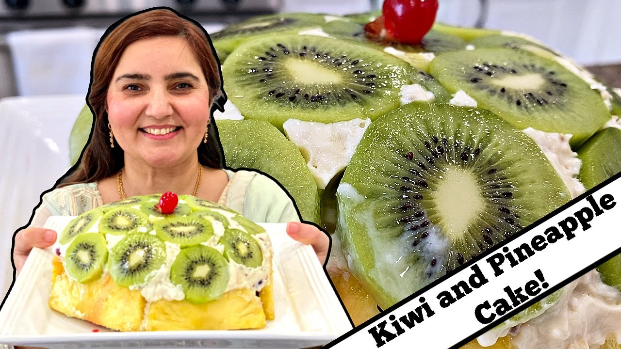 Kiwi and Pineapple Cake! *URDU/HINDI*