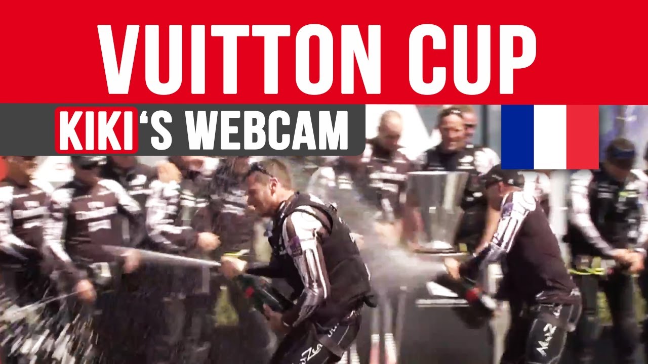 Coupe Louis Vuitton : Victoire de Team New Zealand | Kiki Karcher&#39;s Webcam - YouTube