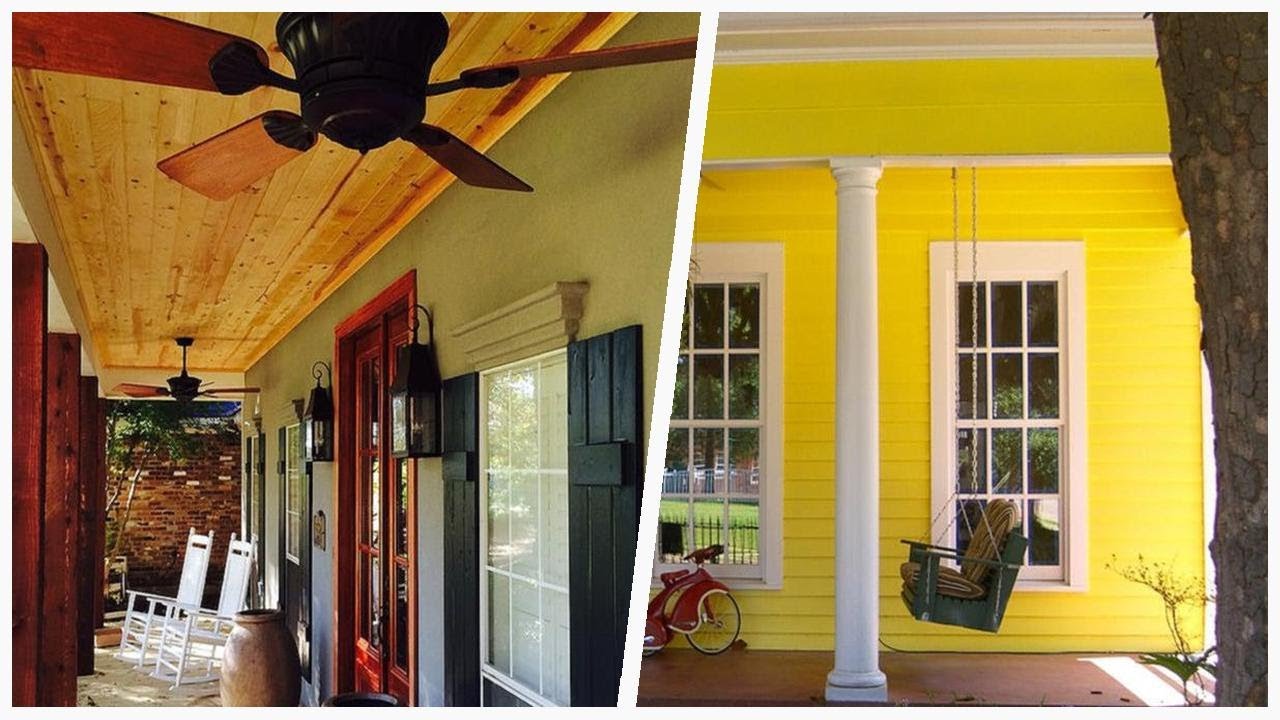 75 Yellow Front Porch Design Ideas You'll Love ☆ YouTube