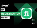 How To Fix Fiverr Registration Error !