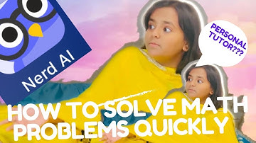 Solve math problems quickly | how to solve math equations step by step | Nerd AI