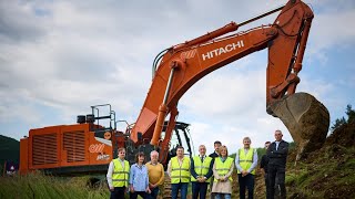 El consejero Chivite asiste al inicio de las obras de la variante de Burutain
