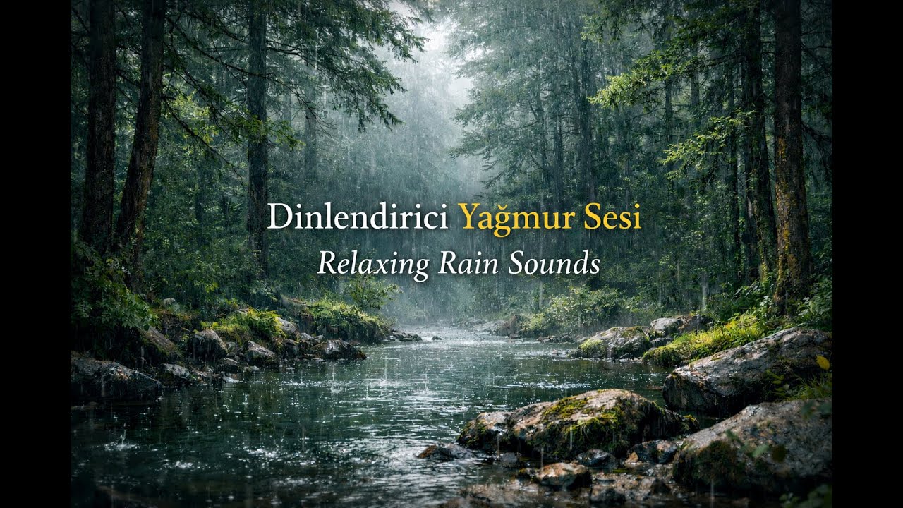 Yağmur Sesi  | Natural Rain Sounds for Sleep, Study & Focus& Asmr