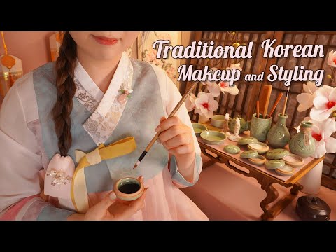 ASMR Traditional Korean Makeup & Styling💗