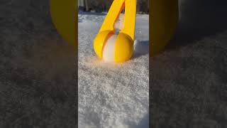 How Satisfying Was This?? #Satisfying #Snow #Snowball #Shorts
