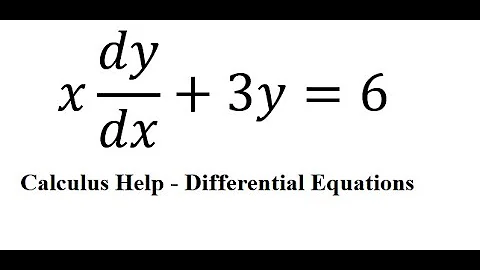 Calculus Help: Linear Differential Equations - Integrating Factor - x dy/dx+3y=6