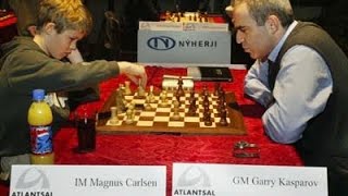 Magnus Carlsen vs Garry Kasparov | Reykjavik (Iceland) 2004 #chess screenshot 4