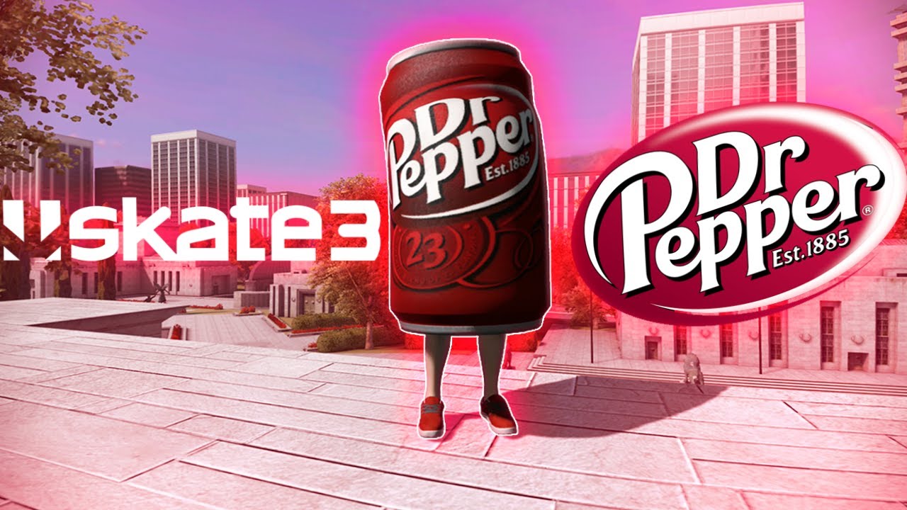 Skate 3 - Dr Pepper Can Character! - YouTube