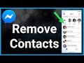 How To Remove Contacts From Facebook Messenger (2021)