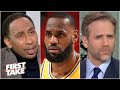 Stephen A. defends LeBron after the Lakers' loss to the Pistons | First Take