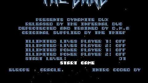 The Band   Dynamite Dux mp4 HYPERSPIN AMIGA INTRO CRACKTRO DEMO COMMODORE NOT MINE VIDEOS