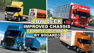 |ETS2 1.48| Low Deck Improved Chassis for RJL's Scania v1.6 by Sogard3