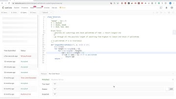 Leetcode 5: Longest Palindromic Substring