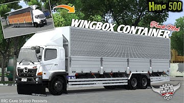 🤩🔥Hino 500 Wingbox Container Truck Mod | Bussid v4.3.4 | MOD BUSSID