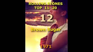 TOP ROLLING STONES BEST SONGS 20 -11 #hackneydiamonds #rollingstones #shorts  #mickjagger